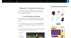 Desktop Screenshot of howdoirunfaster.com