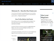 Tablet Screenshot of howdoirunfaster.com